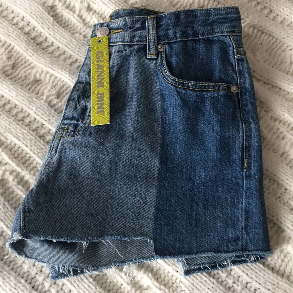 Gianni Bini Two Toned Denim Shorts
